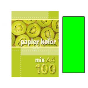 Papier ksero A4/100/80g Kreska zielony fluo